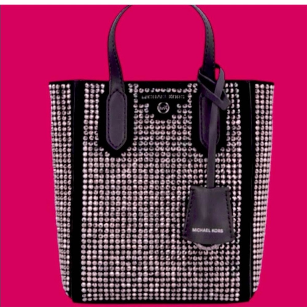 Michael Kors Black and Silver Sinclair NWT with dust bag